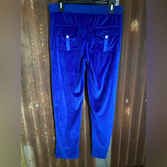 Vintage Y2K 2 piece Royal blue velvet/velour tracksuit - Picture 5 of 9